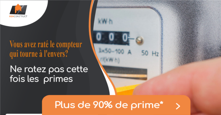 Vous avez raté le compteur qui tourne à l'envers ? Ne ratez pas cette fois les primes. Plus de 90% de prime*